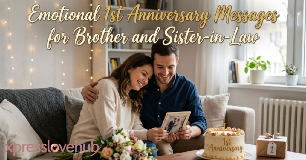 Emotional 1st Anniversary Messages for Brother and Sister-in-Law