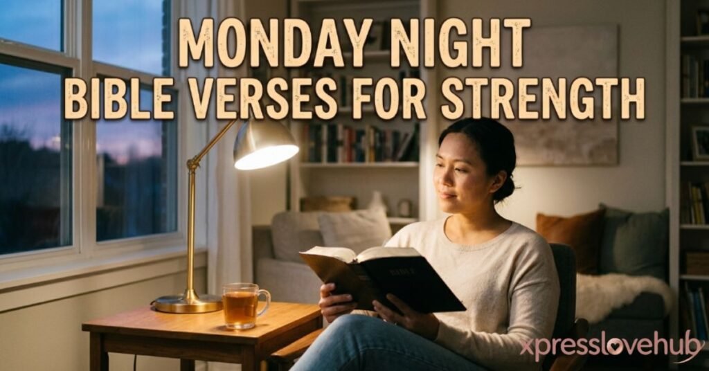 Monday Night Bible Verses for Strength