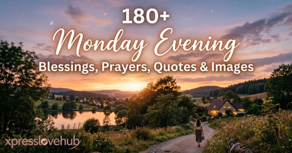 180+ Monday Evening Blessings, Prayers, Quotes & Images
