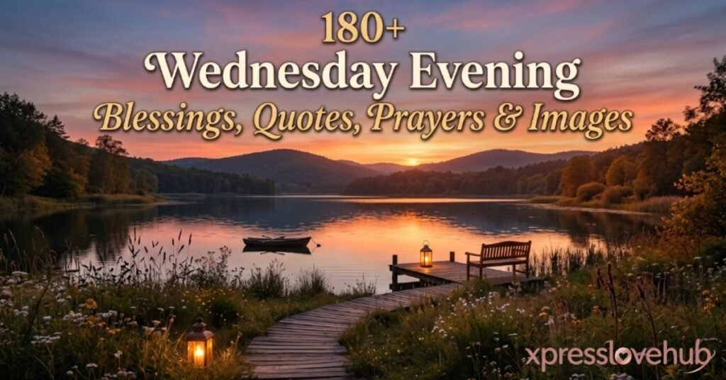 180+ Wednesday Evening Blessings, Quotes, Prayers & Images