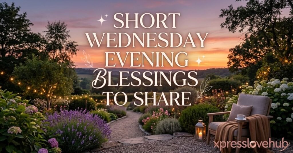 Short Wednesday Evening Blessings to Share