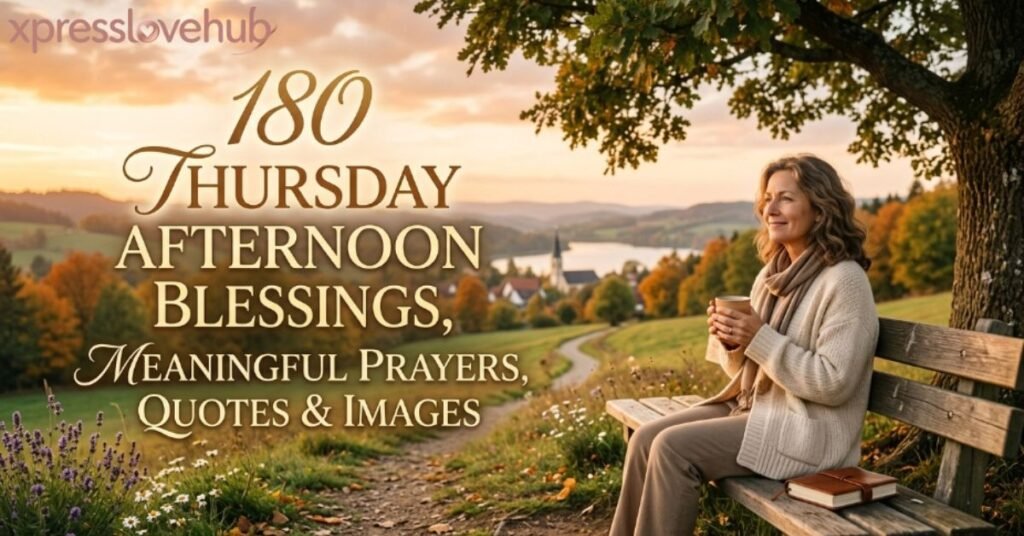 180 Thursday Afternoon Blessings, Meaningful Prayers, Quotes & Images