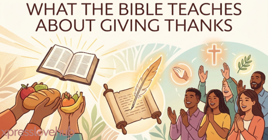 What the Bible Teaches About Giving Thanks