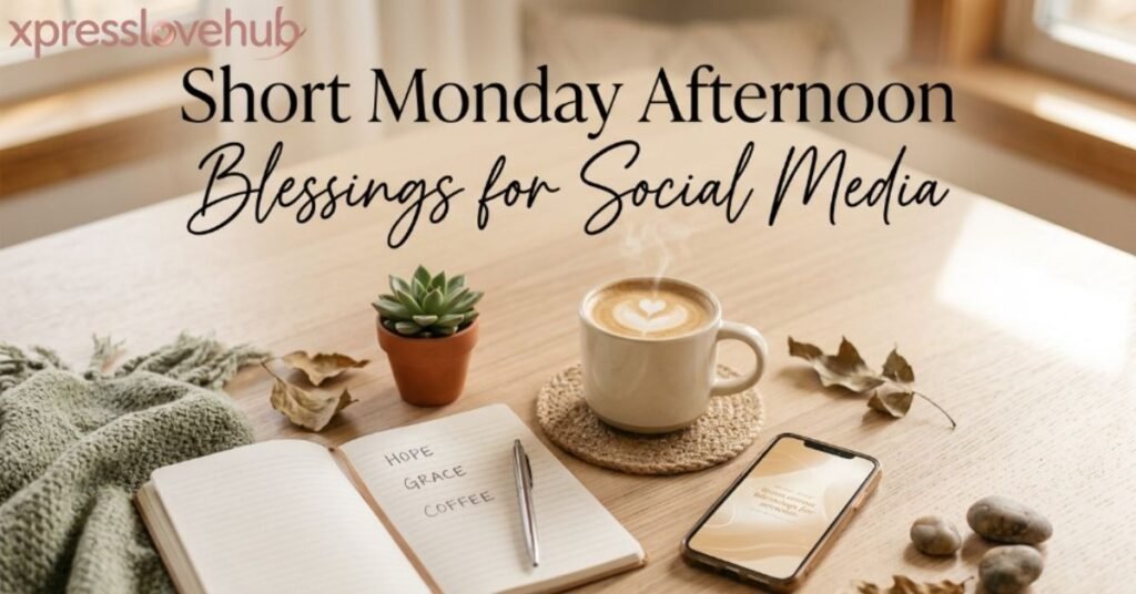 Short Monday Afternoon Blessings for Social Media