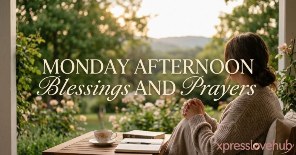 Monday Afternoon Blessings And Prayers