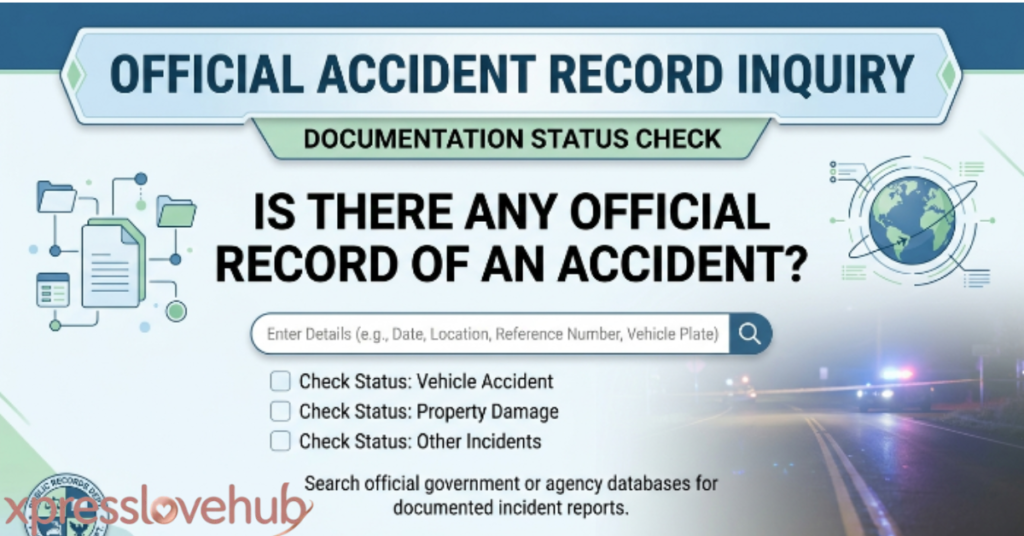 Is There Any Official Record of an Accident