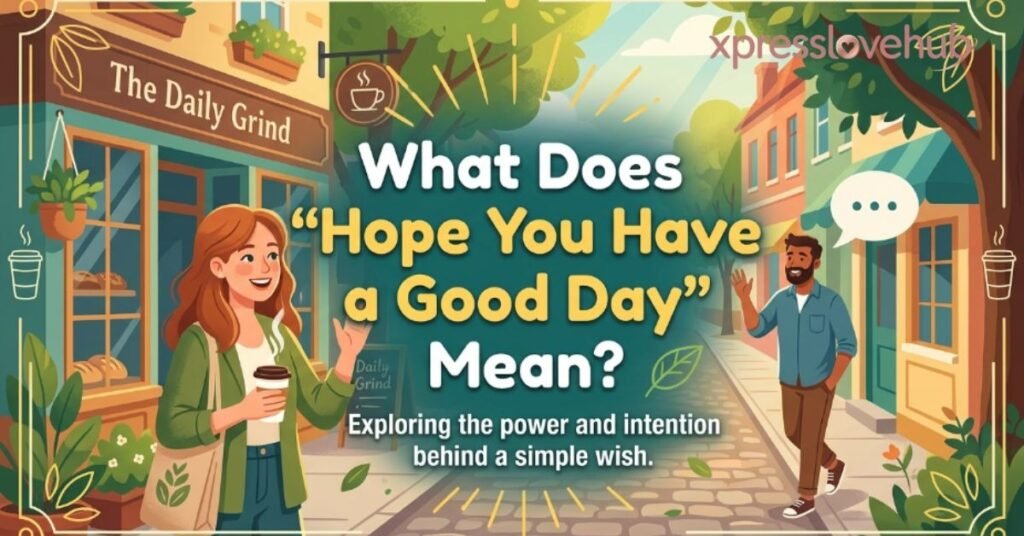 What Does "Hope You Have a Good Day" Mean?
