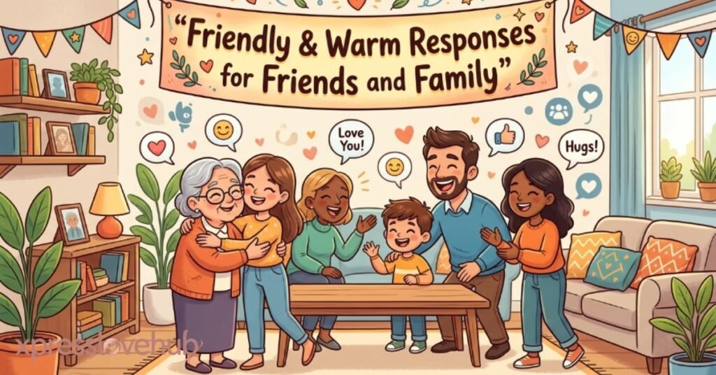 Friendly & Warm Responses for Friends and Family