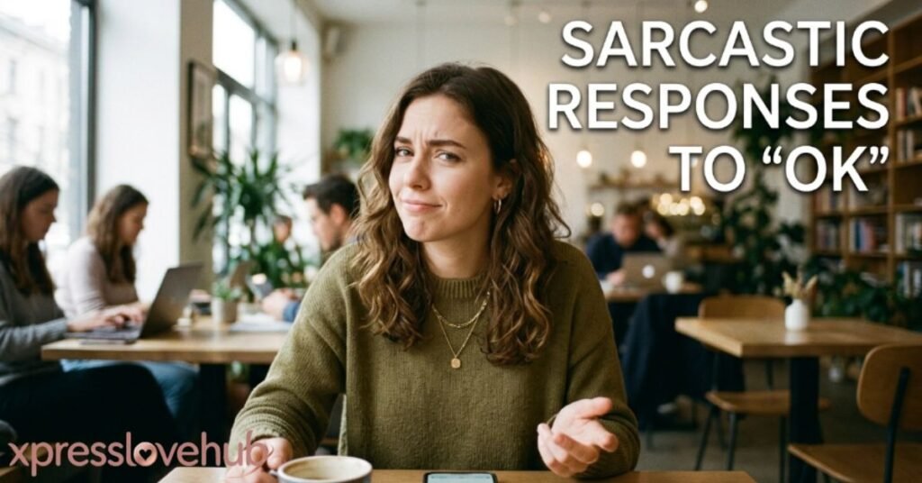 Sarcastic Responses to "OK"