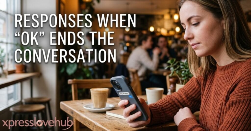 Responses When "OK" Ends the Conversation