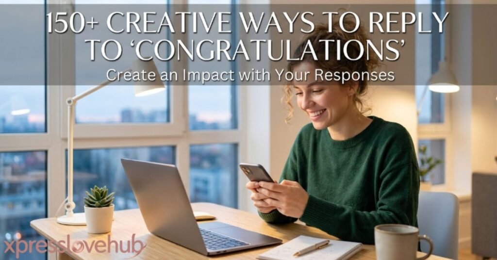 150+ Creative Ways to Reply to "Congratulations"