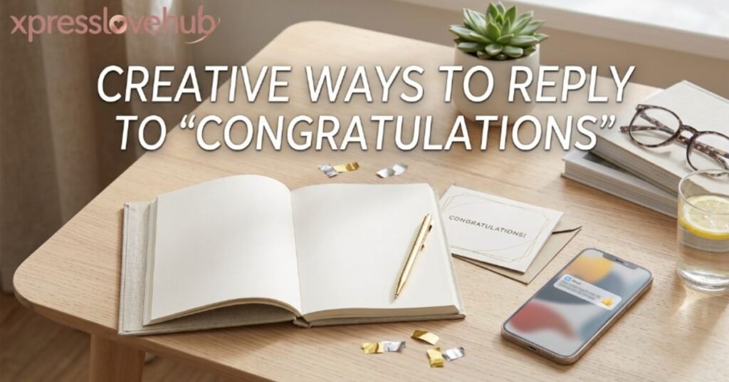 Creative Ways to Reply to "Congratulations"