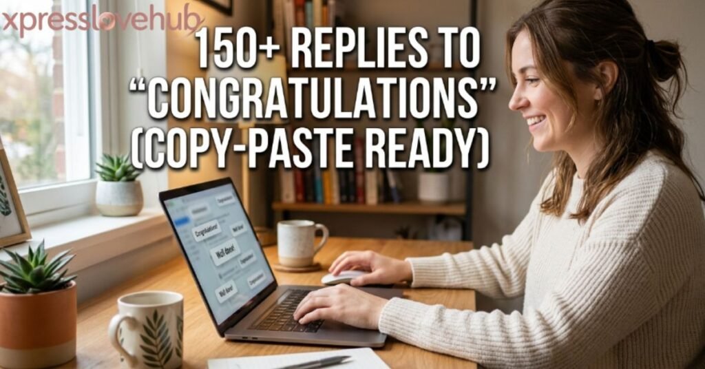 150+ Replies to "Congratulations" (Copy-Paste Ready)
