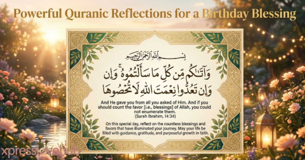 Powerful Quranic Reflections for a Birthday Blessing