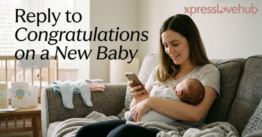 Reply to Congratulations on a New Baby