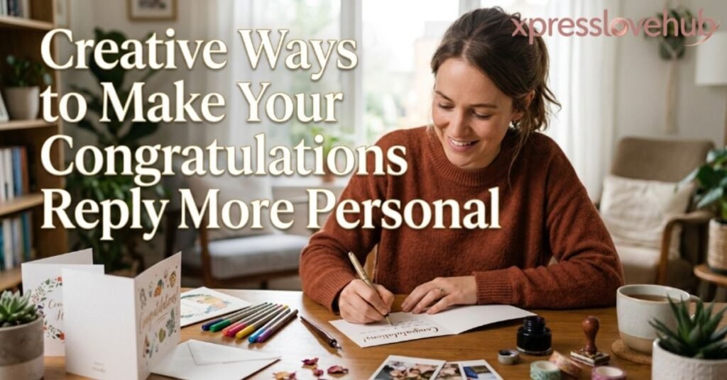 Creative Ways to Make Your Congratulations Reply More Personal