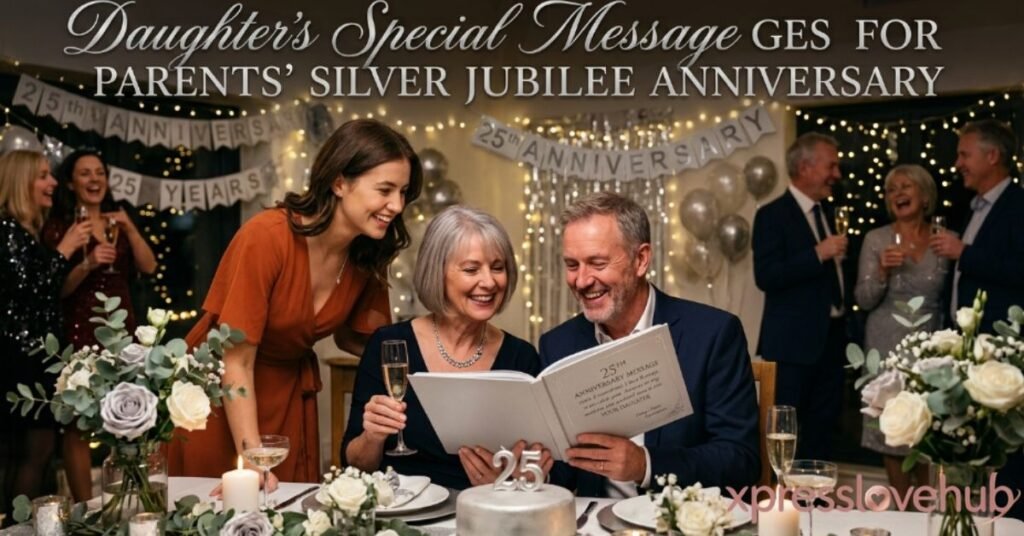 Daughter's Special Messages for Parents' Silver Jubilee Anniversary