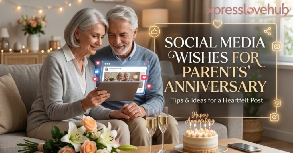 Social Media Wishes for Parents' Anniversary