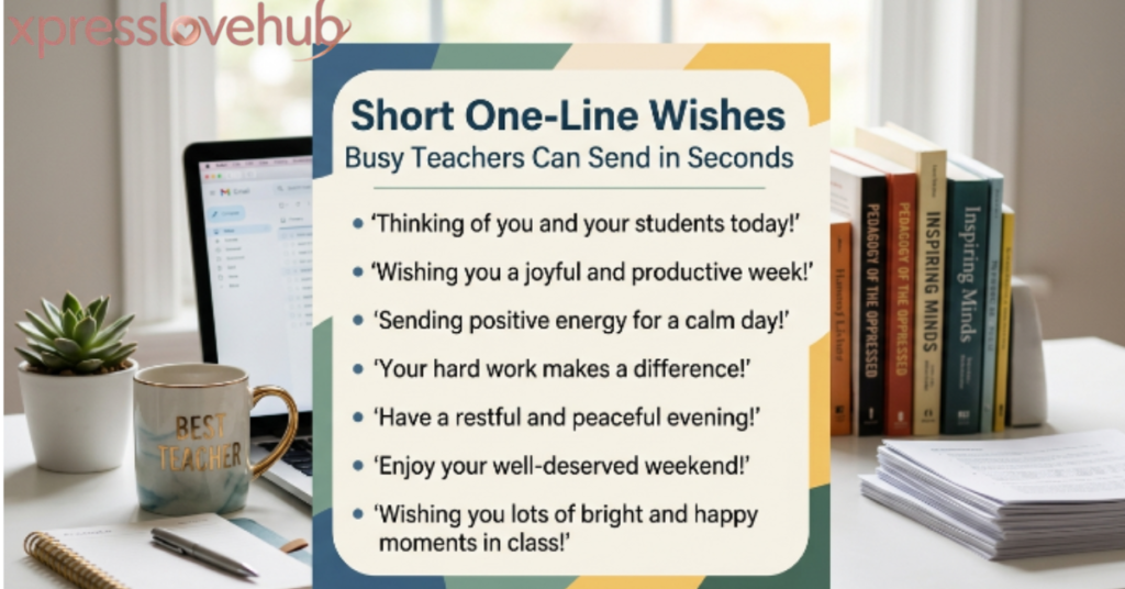 Short One-Line Wishes Busy Teachers Can Send in Seconds