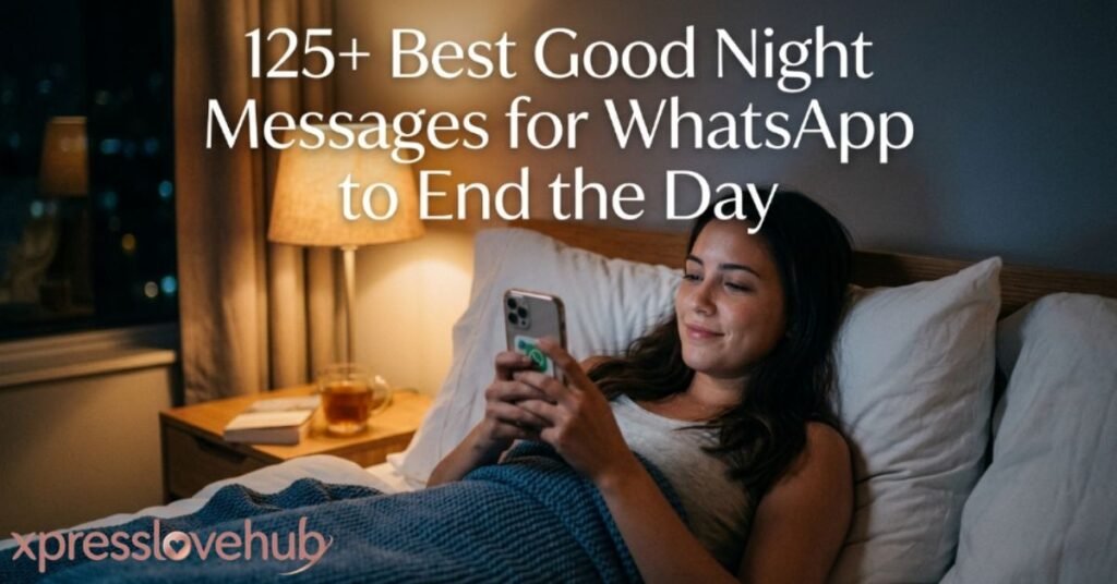 125+ Best Good Night Messages for WhatsApp to End the Day